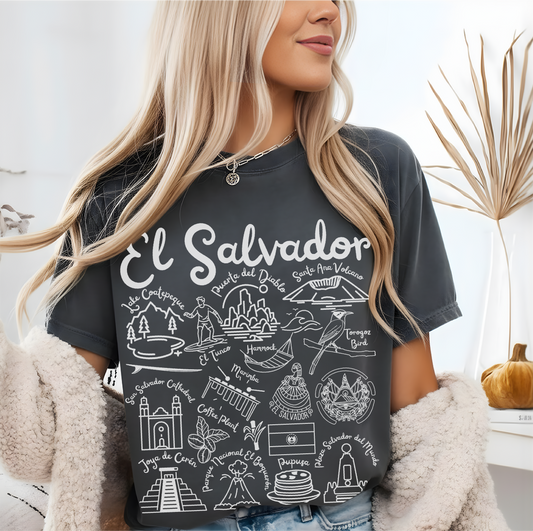 El Salvador Landmarks t-shirt Comfort Colors®