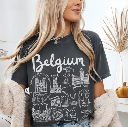 Belgium Landmarks t-shirt Comfort Colors®