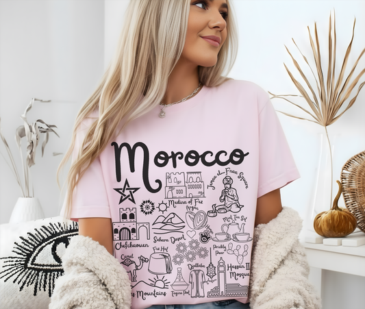 Morocco Landmarks t-shirt Comfort Colors®