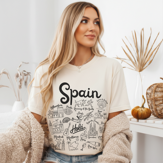 Spain Landmarks t-shirt Comfort Colors®