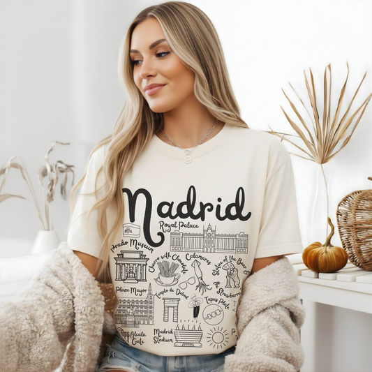 Madrid Spain Landmarks t-shirt Comfort Colors®