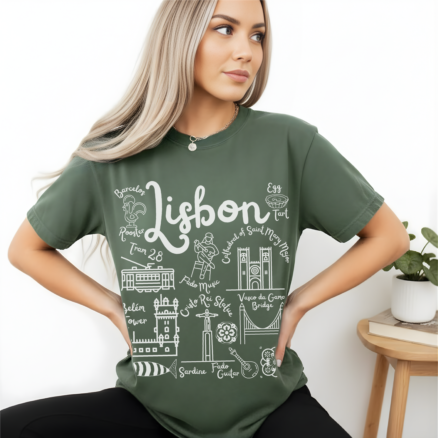 Lisbon Landmarks t-shirt Comfort Colors®