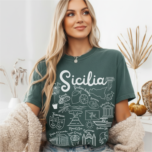 Sicilia Landmarks t-shirt Comfort Colors®