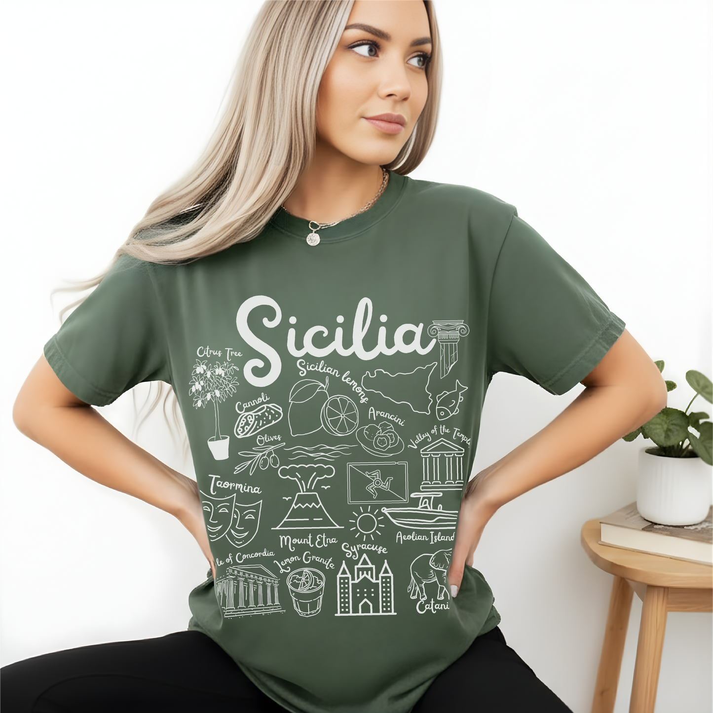 Sicilia Landmarks t-shirt Comfort Colors®