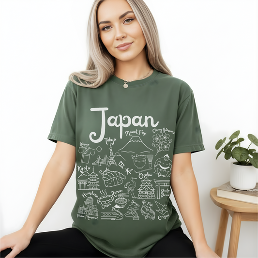 Japan Landmarks t-shirt Comfort Colors®