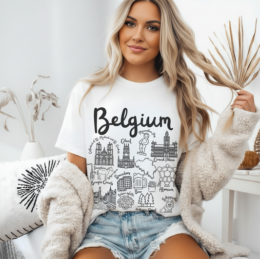Belgium Landmarks t-shirt Comfort Colors®