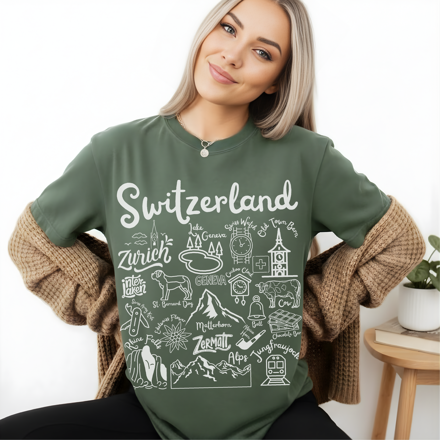 Switzerland Landmarks t-shirt Comfort Colors®