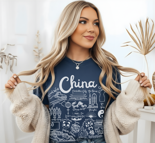 China Landmarks t-shirt Comfort Colors®