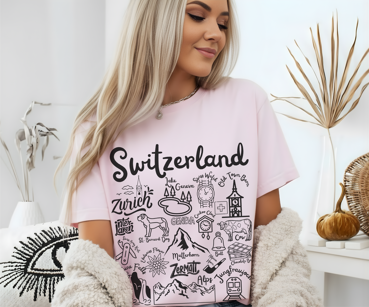 Switzerland Landmarks t-shirt Comfort Colors®