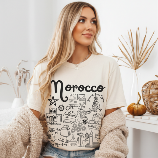 Morocco Landmarks t-shirt Comfort Colors®