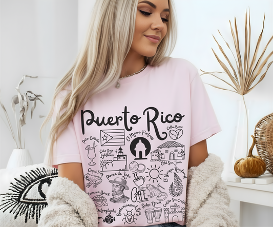Puerto Rico Landmarks t-shirt Comfort Colors®