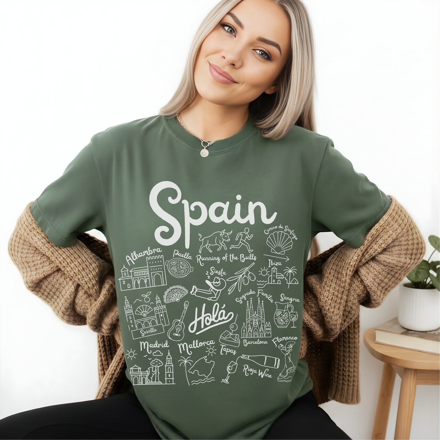Spain Landmarks t-shirt Comfort Colors®