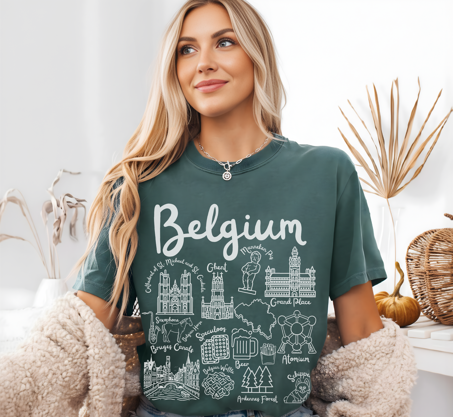 Belgium Landmarks t-shirt Comfort Colors®