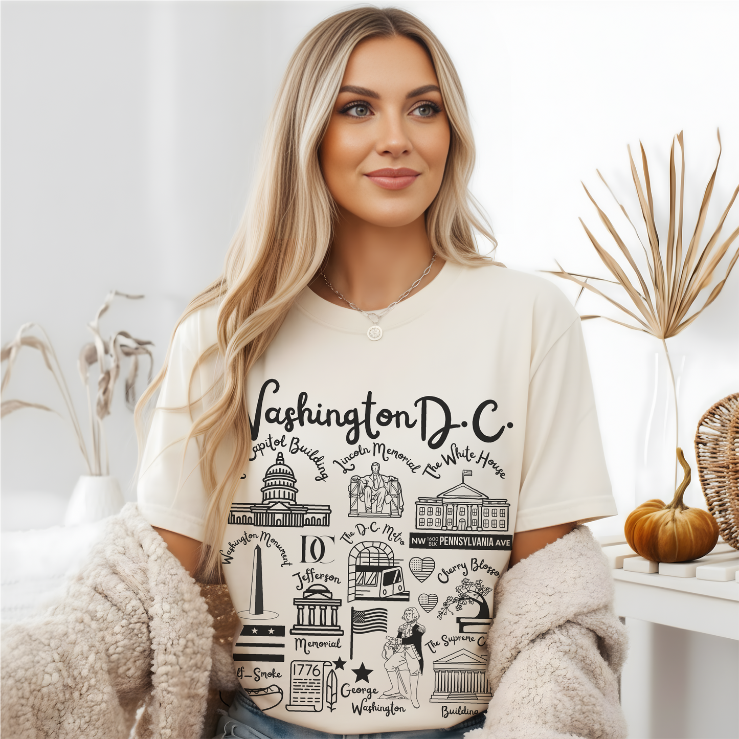 Washington D.C Landmarks t-shirt Comfort Colors®