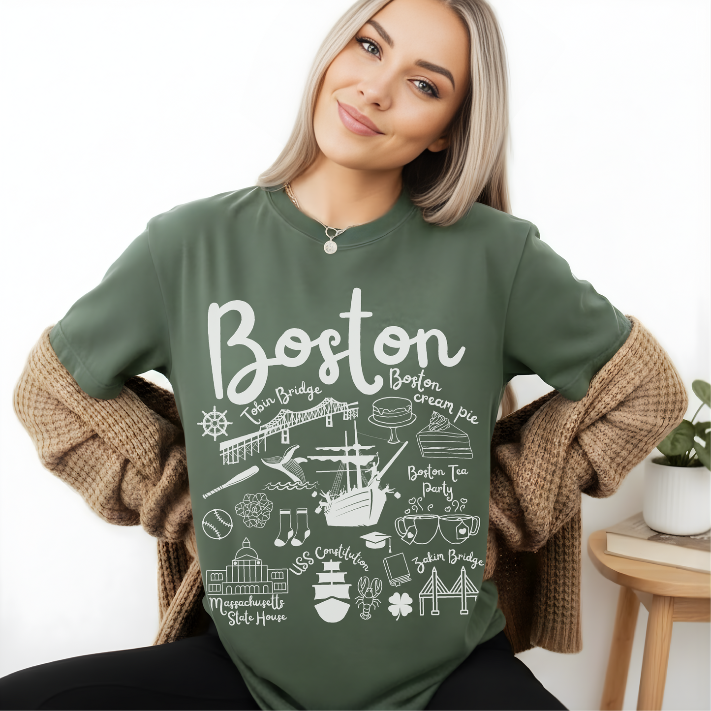 Boston Landmarks t-shirt Comfort Colors®