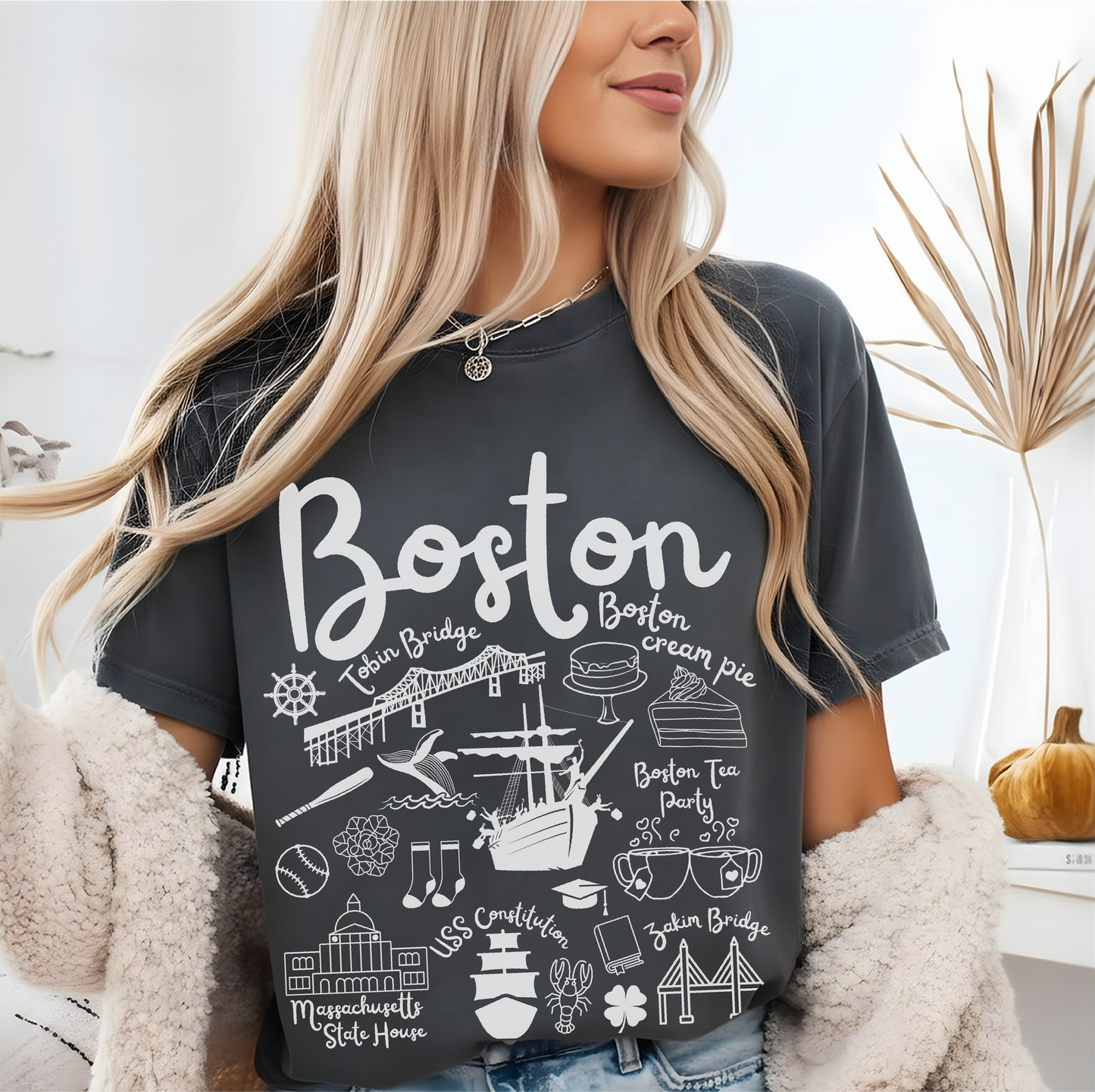 Boston Landmarks t-shirt Comfort Colors®