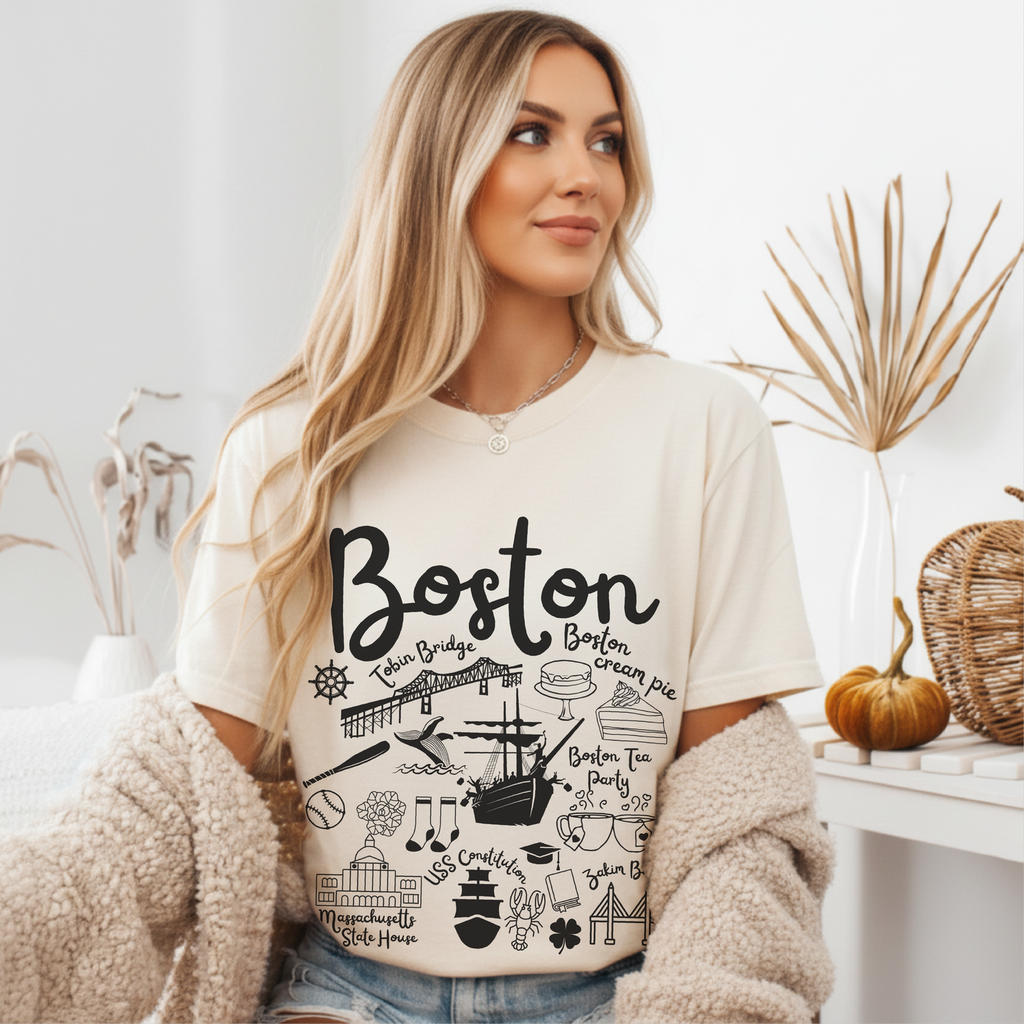 Boston Landmarks t-shirt Comfort Colors®