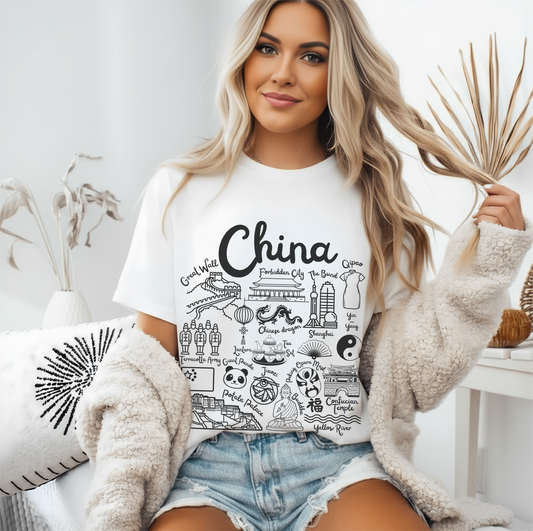 China Landmarks t-shirt Comfort Colors®