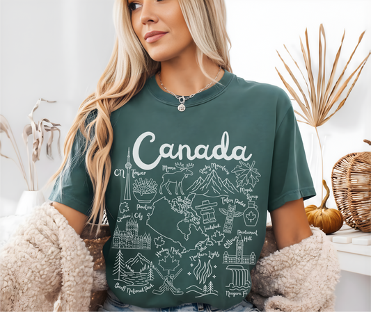 Canada Landmarks t-shirt Comfort Colors®