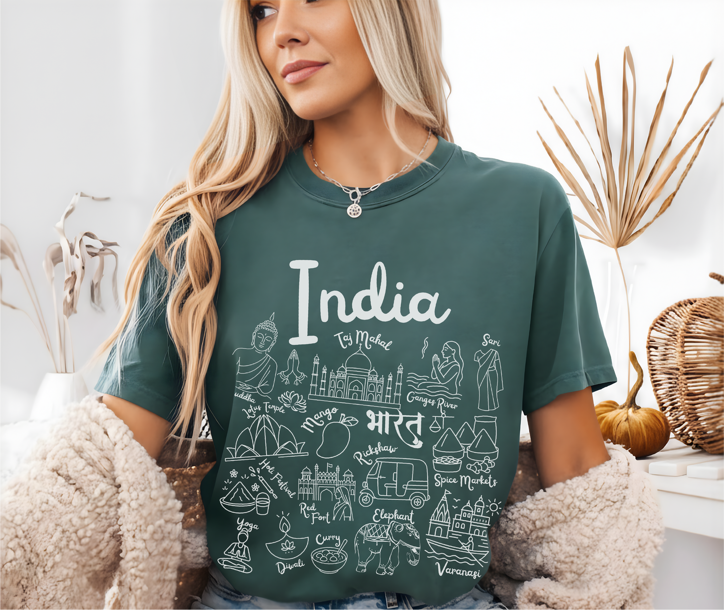 India Landmarks t-shirt Comfort Colors®