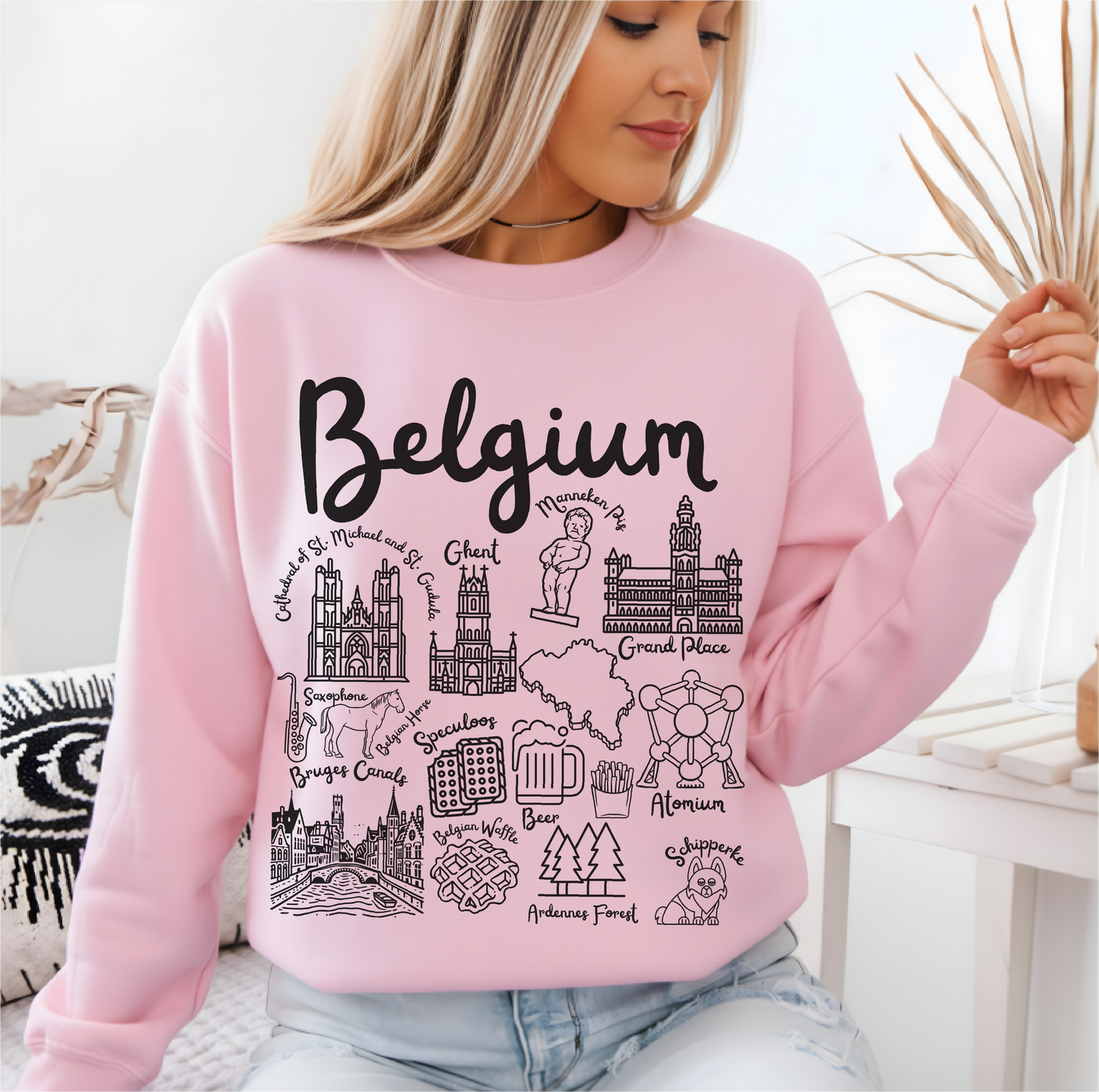 Belgium Landmarks Sweatshirt