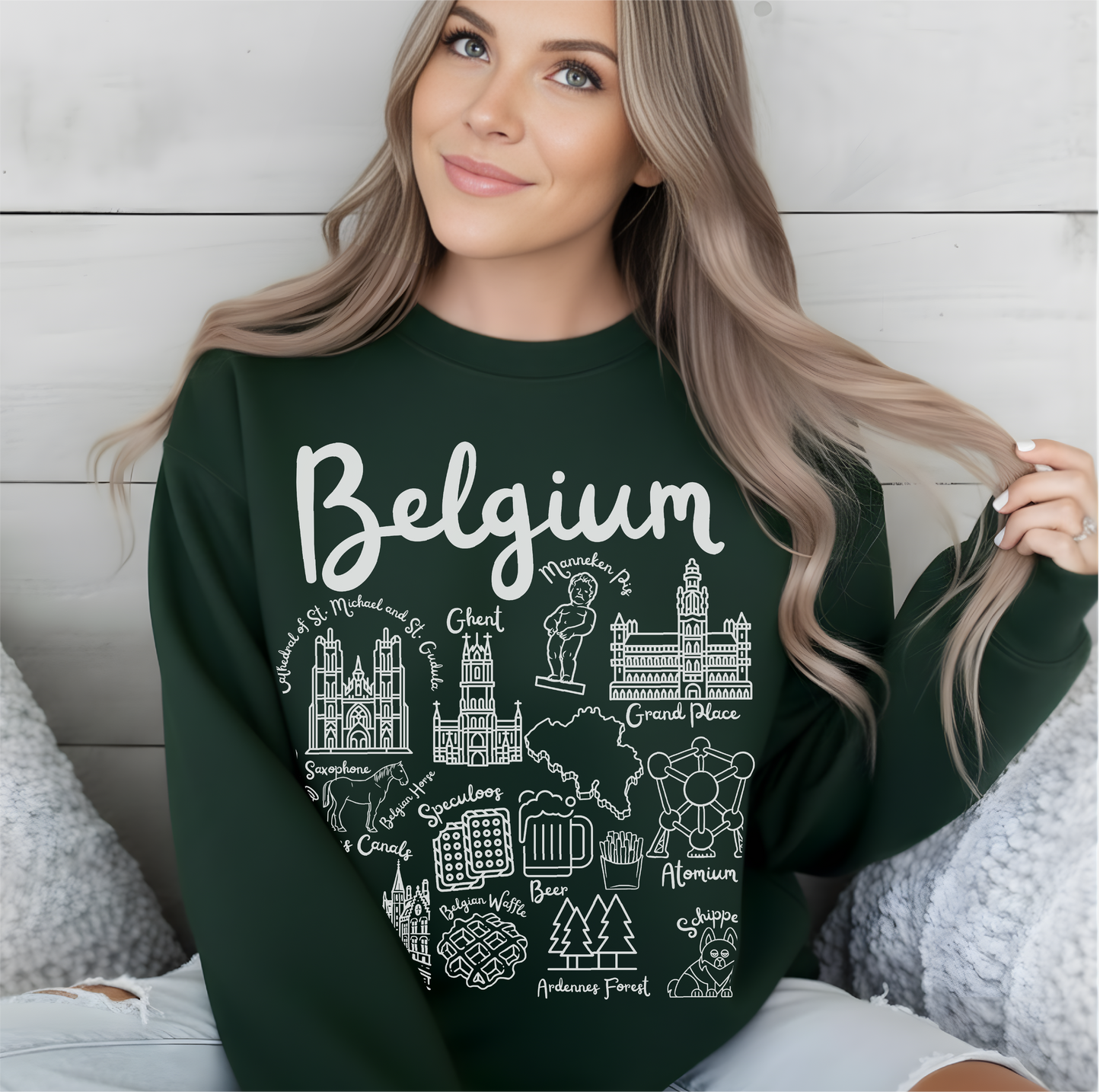 Belgium Landmarks Sweatshirt