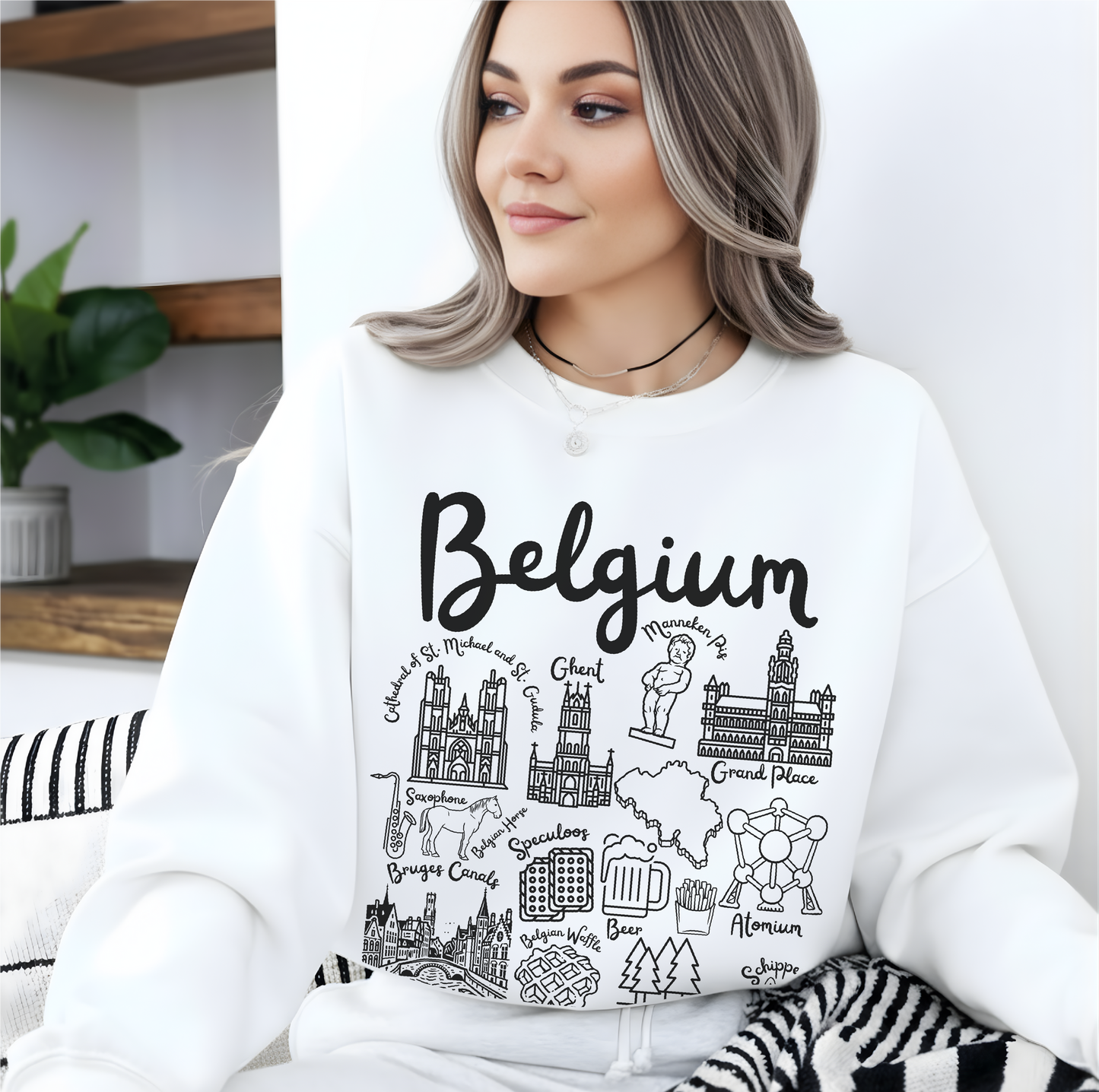 Belgium Landmarks Sweatshirt