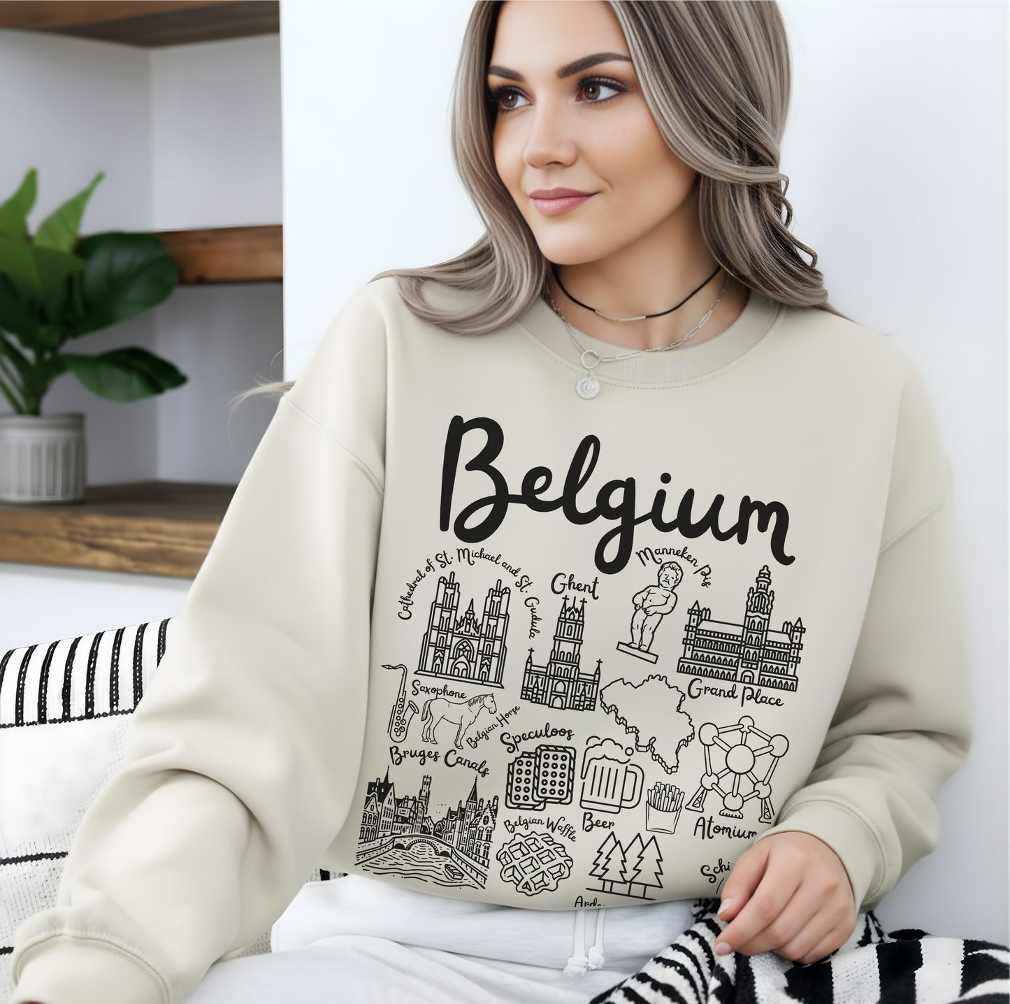 Belgium Landmarks Sweatshirt