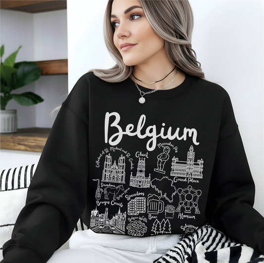 Belgium Landmarks Sweatshirt