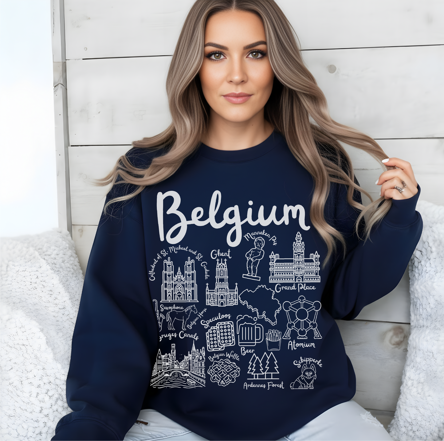Belgium Landmarks Sweatshirt