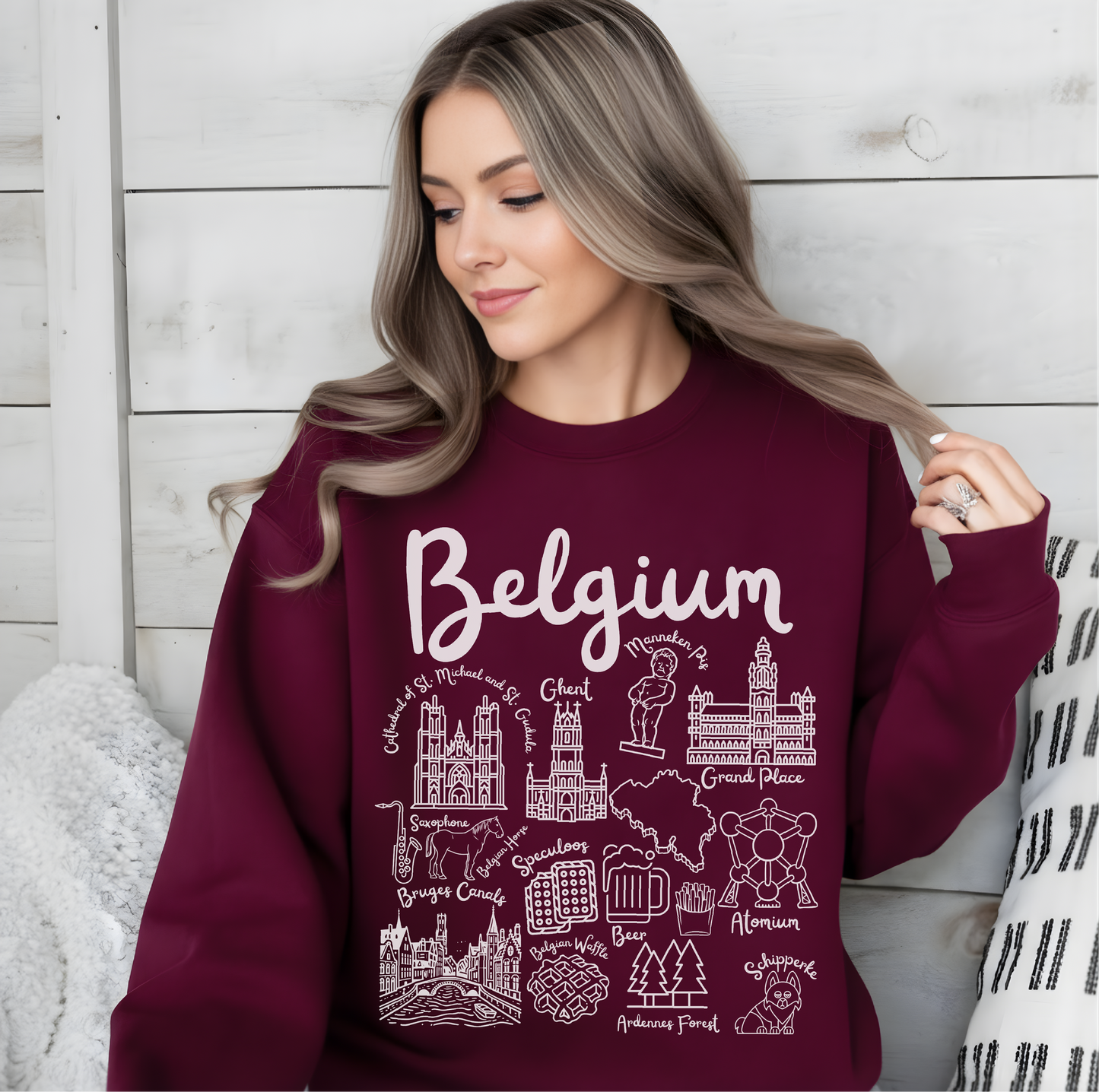 Belgium Landmarks Sweatshirt