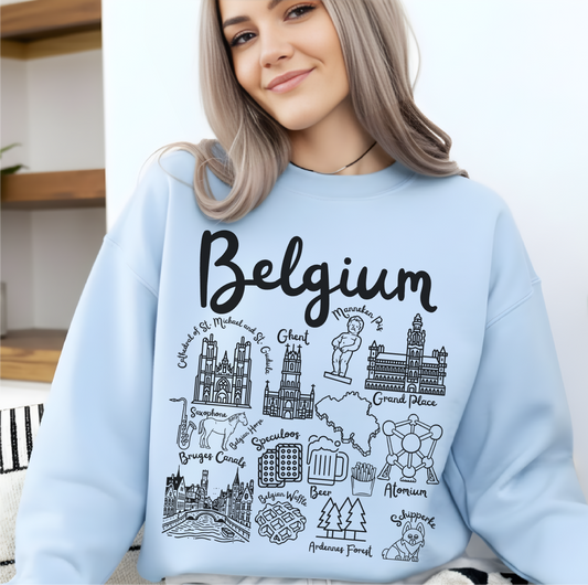 Belgium Landmarks Sweatshirt