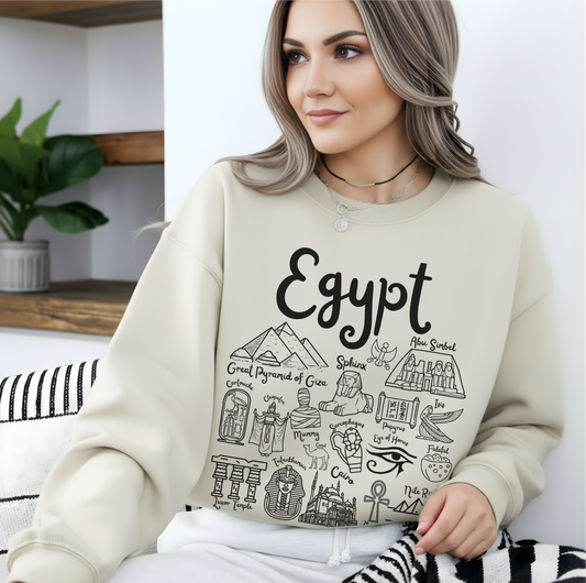 Egypt Landmarks Sweatshirt