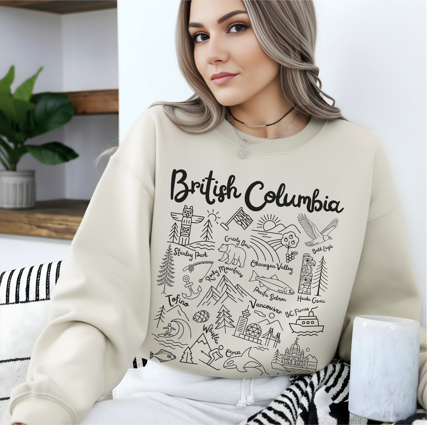 British Columbia Landmarks Sweatshirt