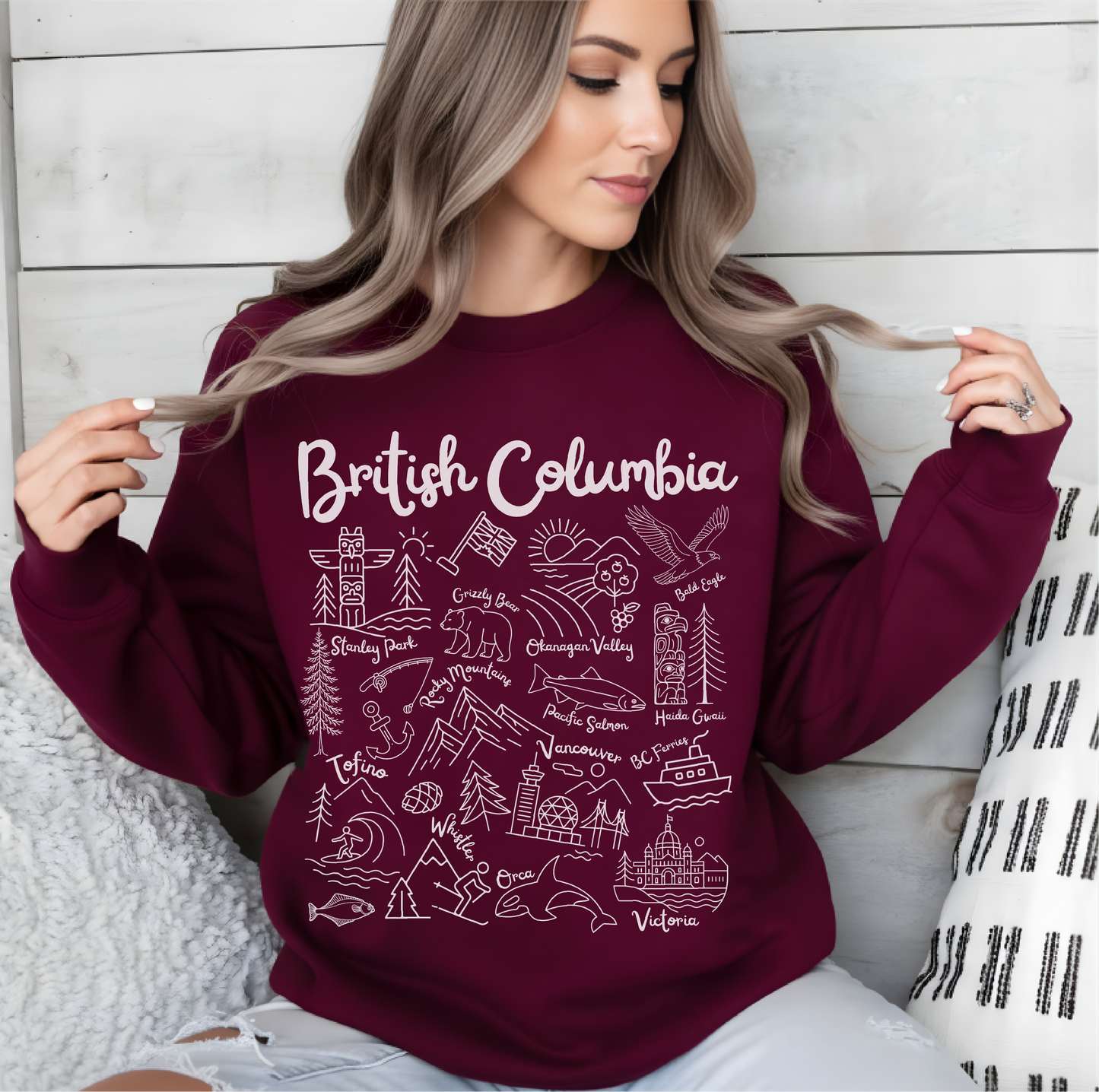 British Columbia Landmarks Sweatshirt