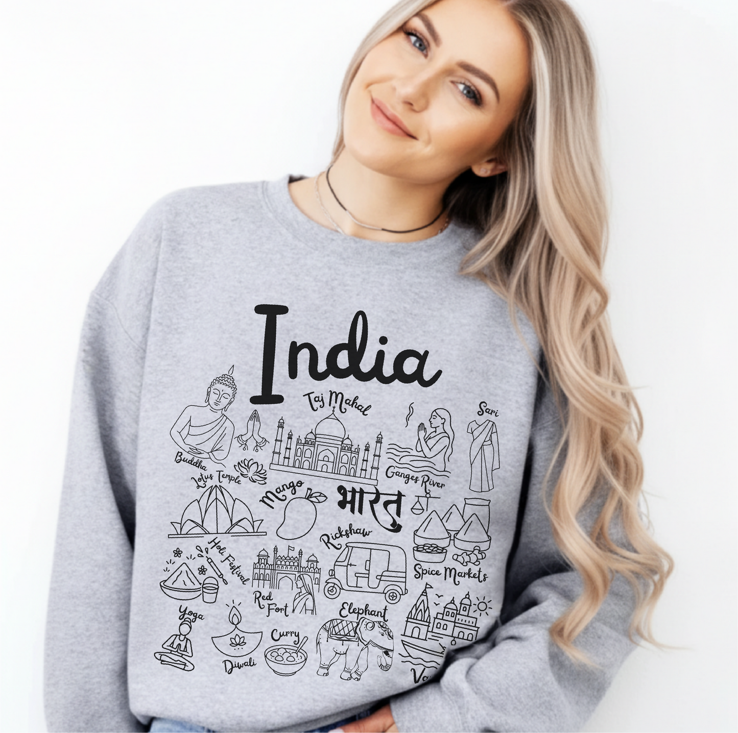 India Landmarks Sweatshirt