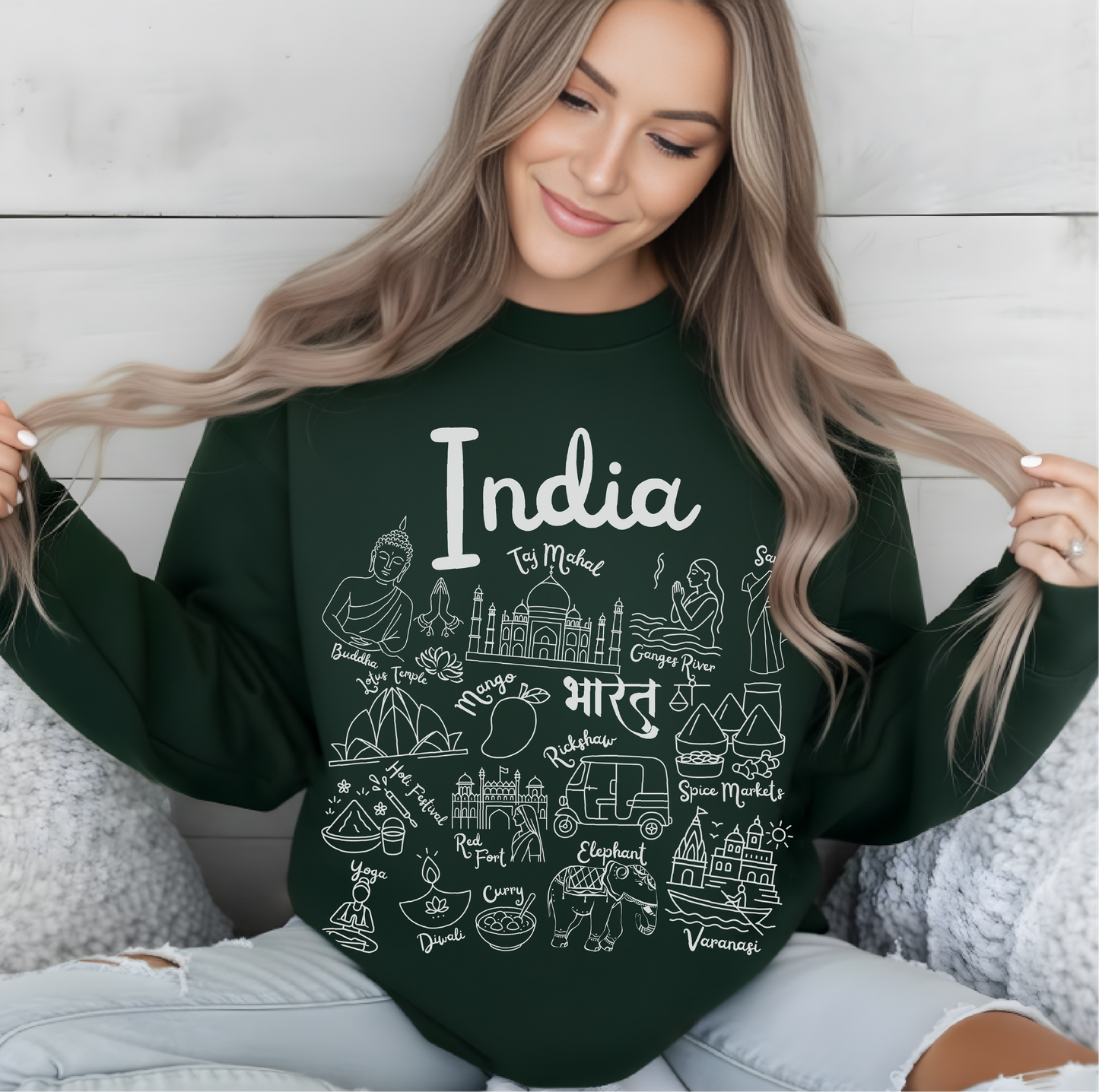 India Landmarks Sweatshirt
