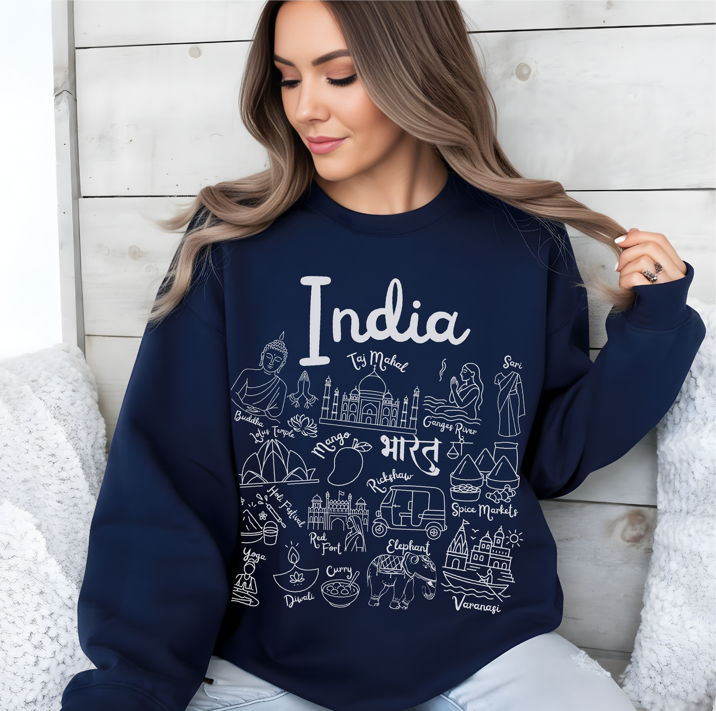 India Landmarks Sweatshirt