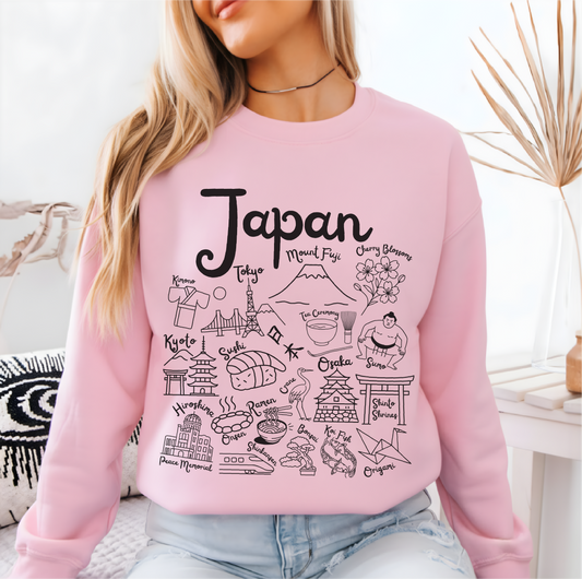 Japan Landmarks Sweatshirt