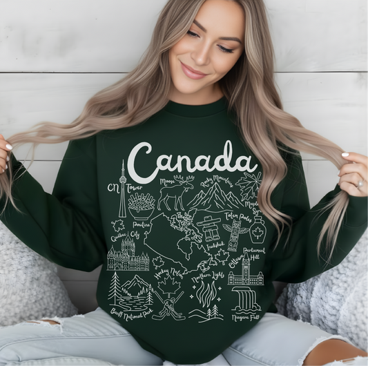 Canada Landmarks Sweatshirt