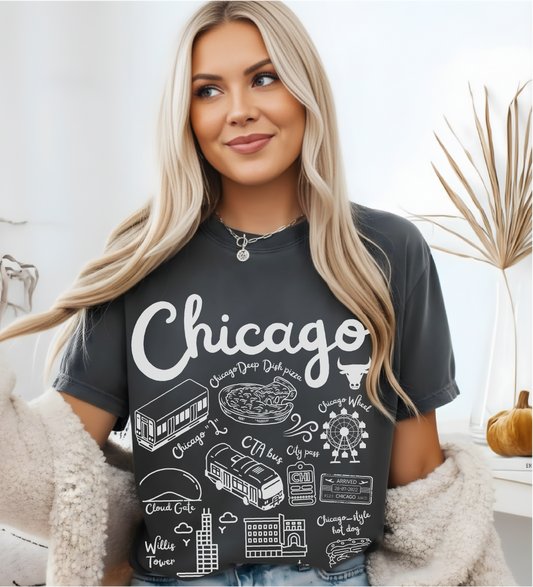 Chicago Landmarks t-shirt Comfort Colors®
