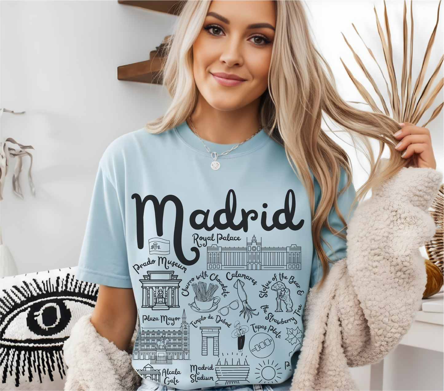Madrid Spain Landmarks t-shirt Comfort Colors®