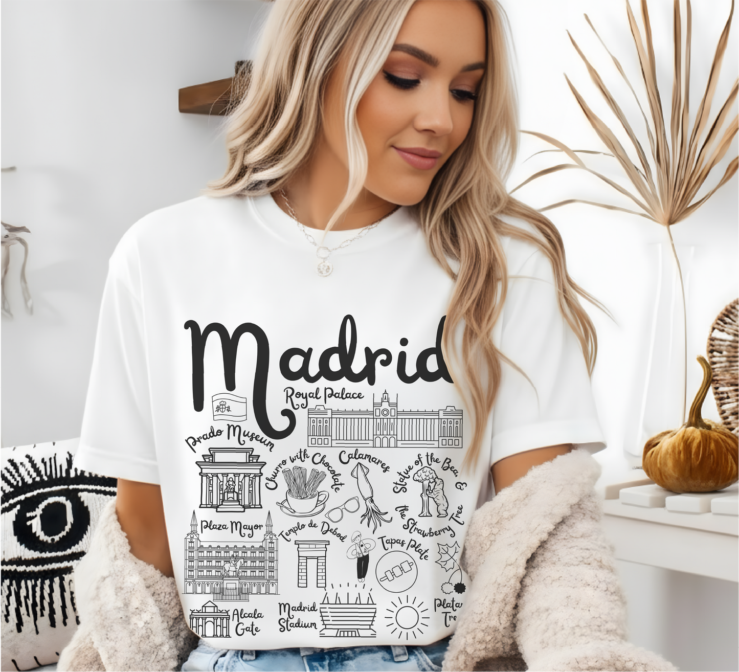 Madrid Spain Landmarks t-shirt Comfort Colors®