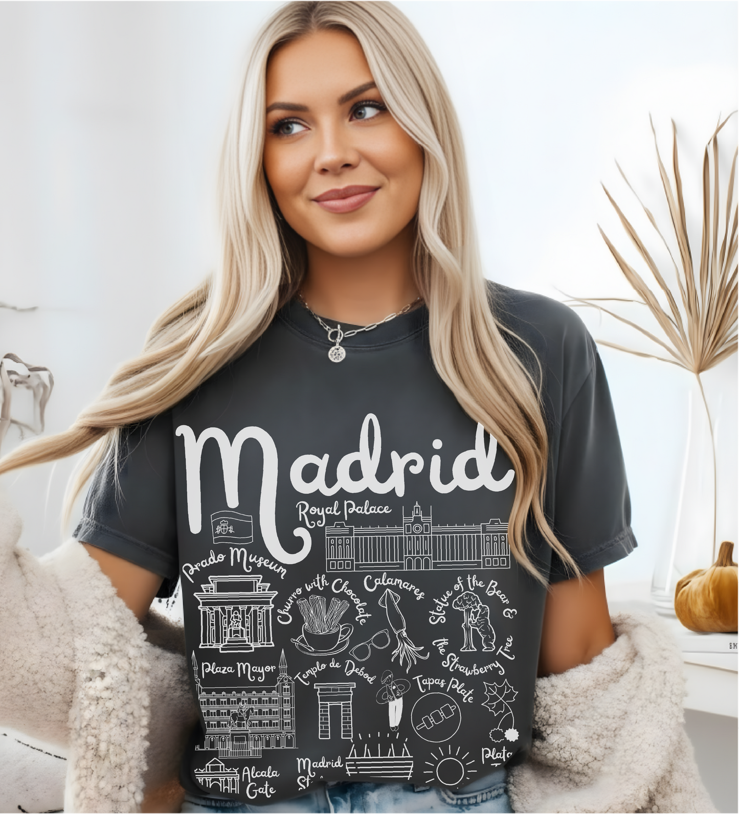 Madrid Spain Landmarks t-shirt Comfort Colors®