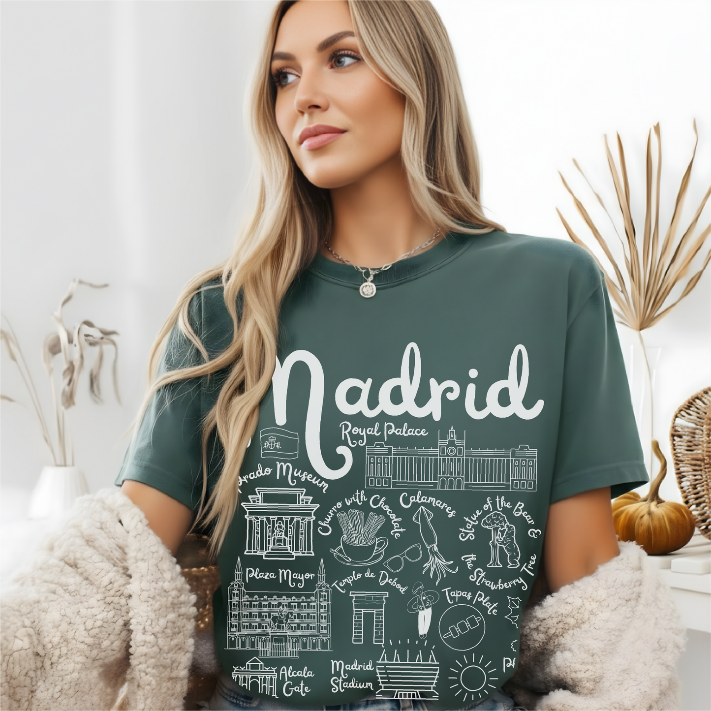 Madrid Spain Landmarks t-shirt Comfort Colors®