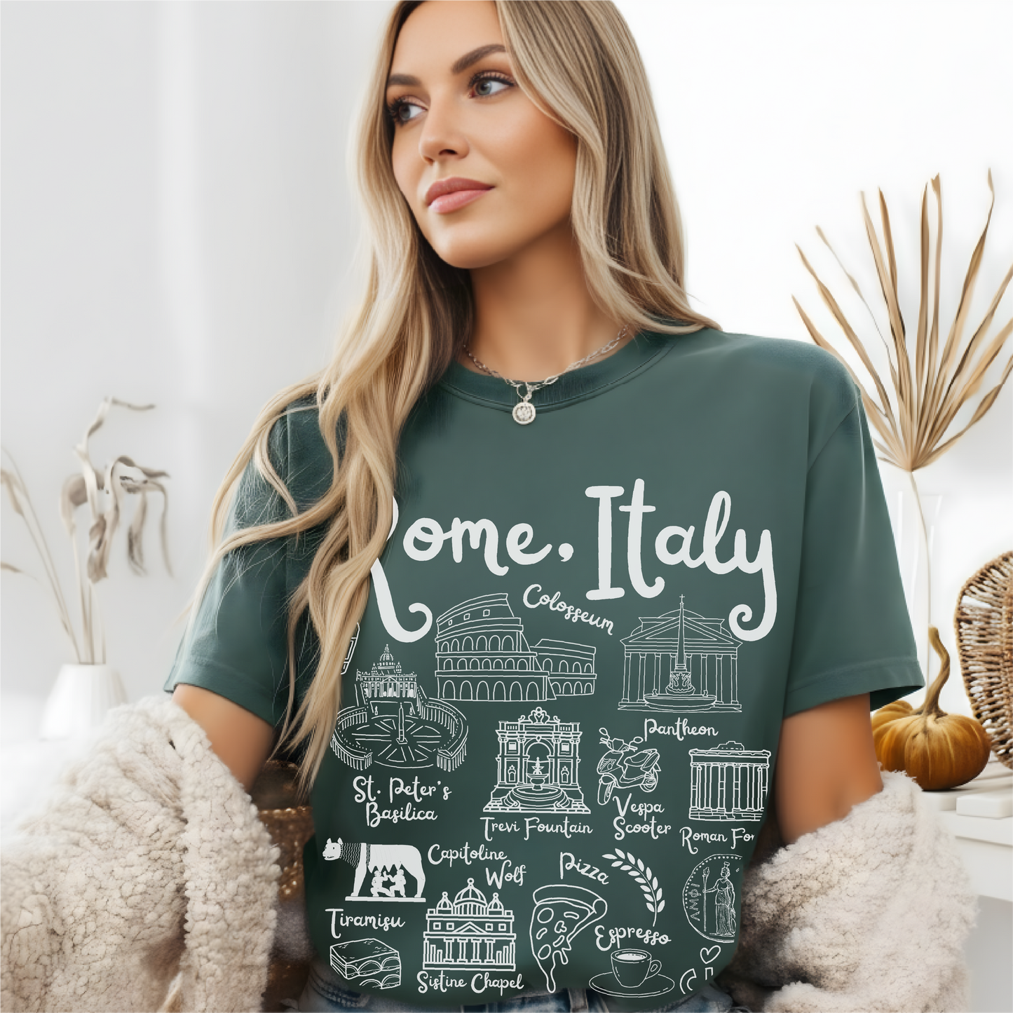 Rome Italy Landmarks t-shirt Comfort Colors®