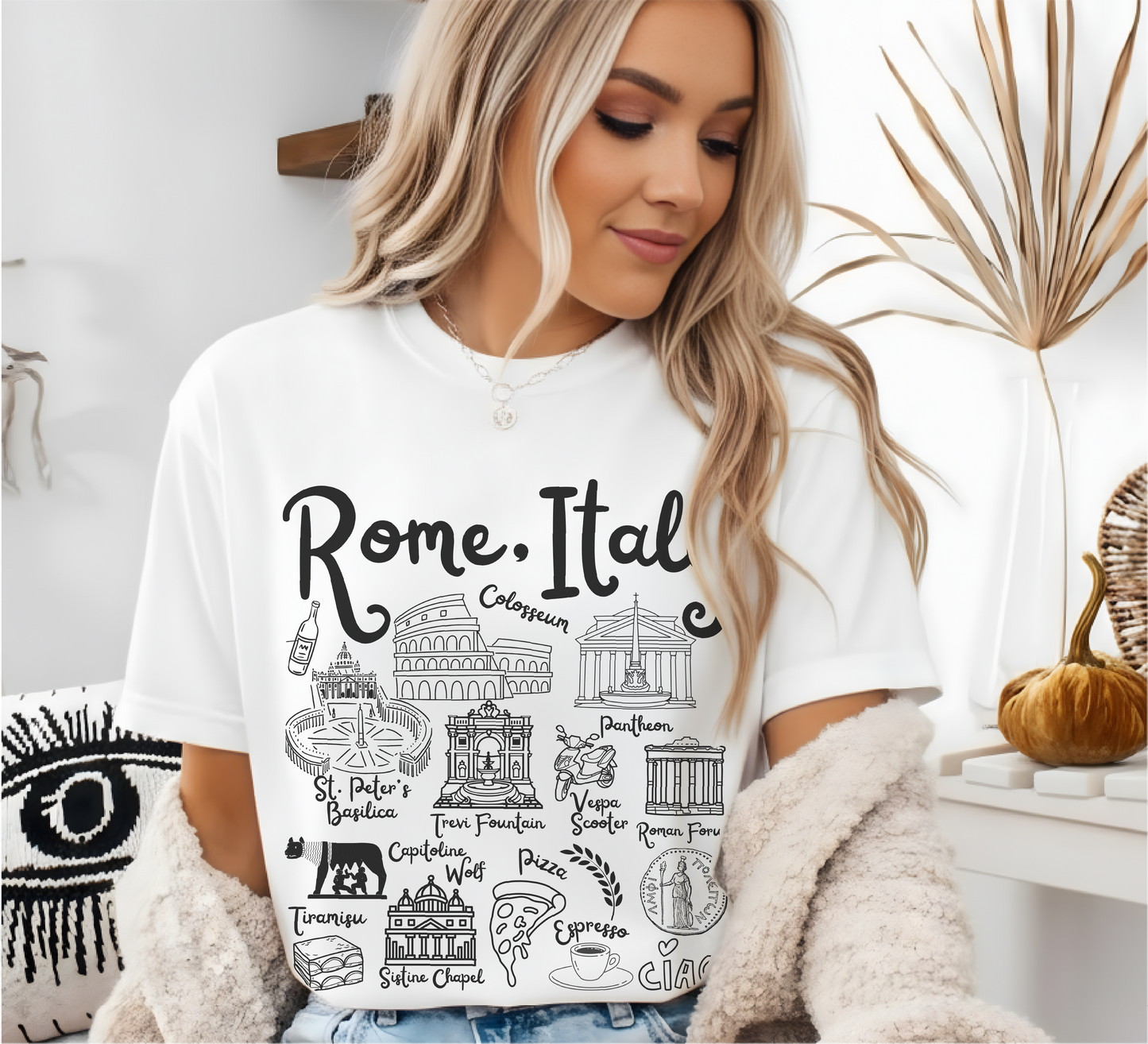 Rome Italy Landmarks t-shirt Comfort Colors®