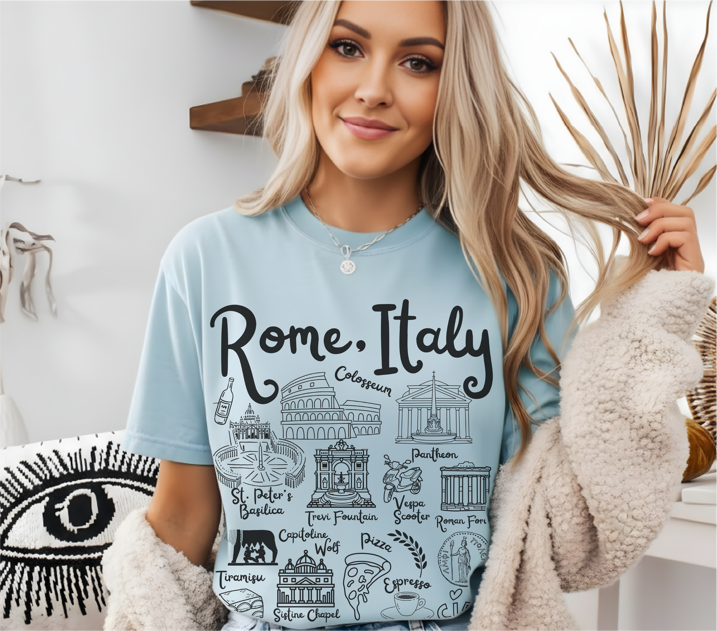 Rome Italy Landmarks t-shirt Comfort Colors®