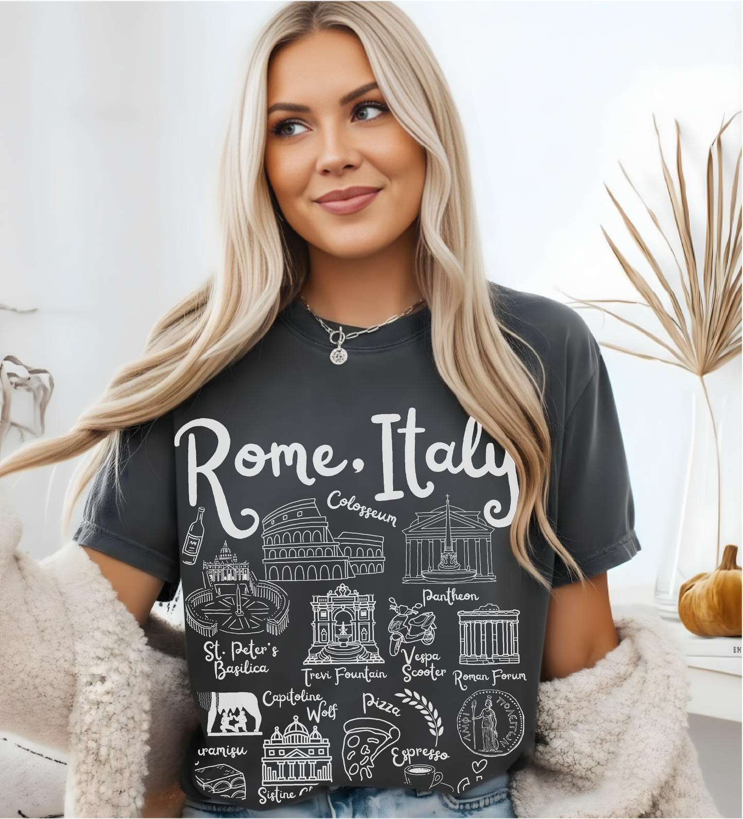 Rome Italy Landmarks t-shirt Comfort Colors®