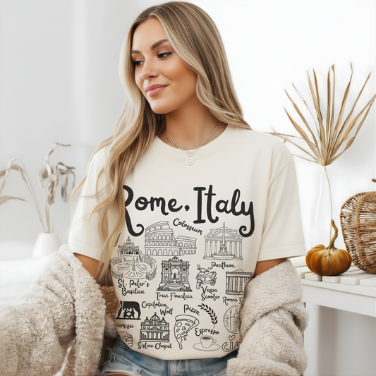 Rome Italy Landmarks t-shirt Comfort Colors®